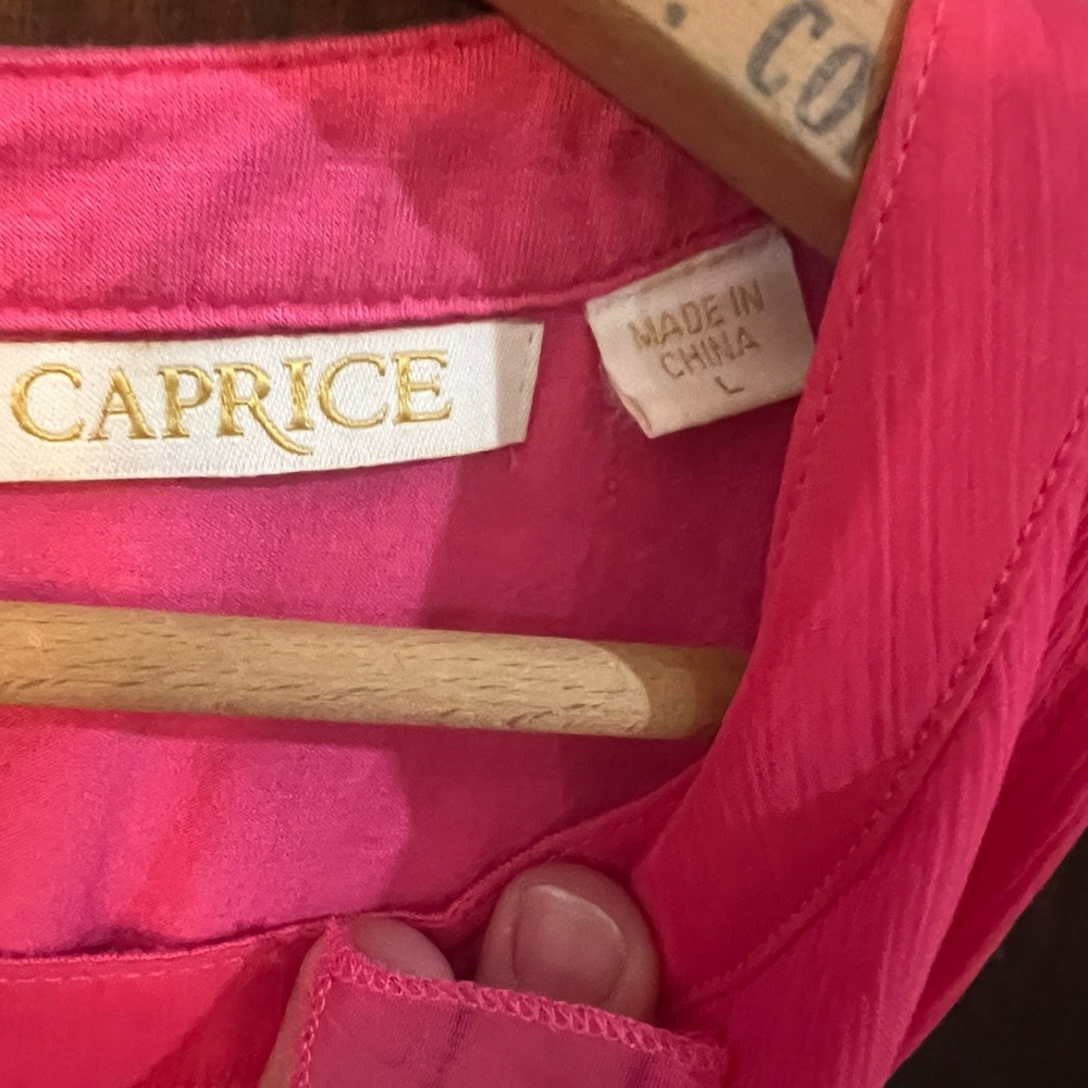 Caprice Fuchsia Ruffle Blouse - Picture 3 of 3